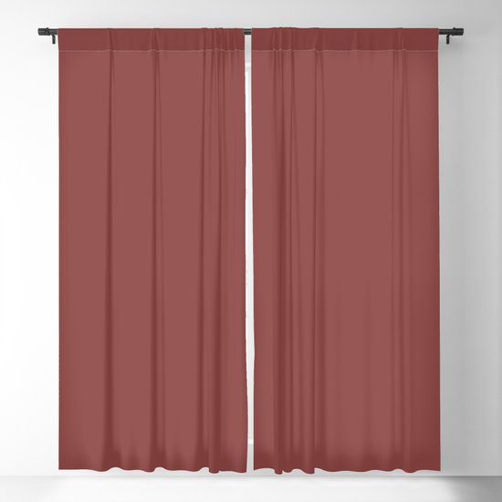 Pratt And Lambert 2019 River Rouge Brownish Red 4 18 Solid Color Blackout Curtain By Simplysolids Society6