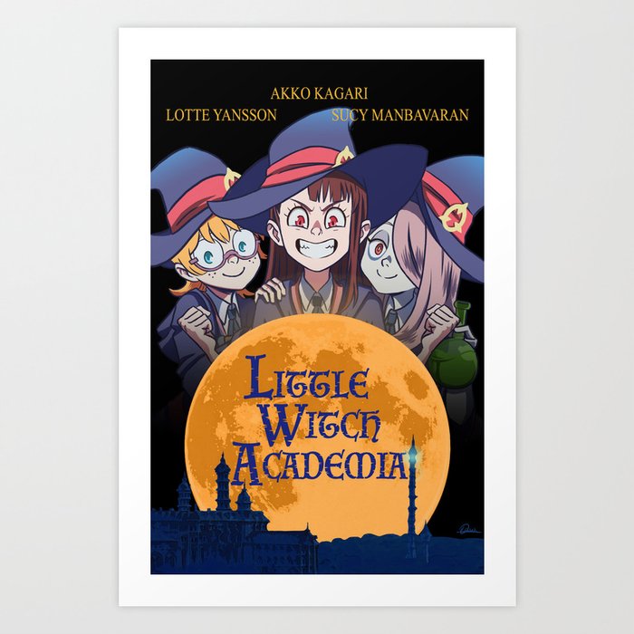 Little Witch Academia Hocus Pocus Art Print By Danydarkly Society6 Check out inspiring examples of littlewitchacademia artwork on deviantart, and get inspired by our community of talented artists. society6