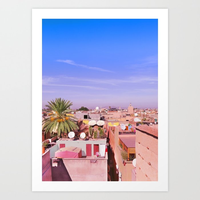 Marrakech Rooftop Art Print