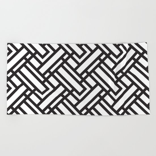 geometric 5 Beach Towel
