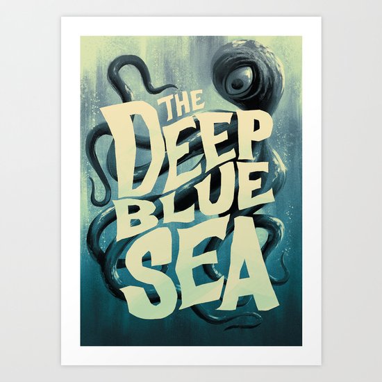 Deep Blue Sea Art Print
