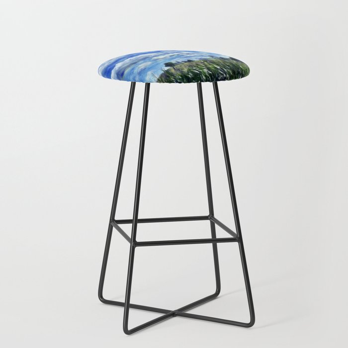 Blue Sky and Cornfields in Lancaster Bar Stool