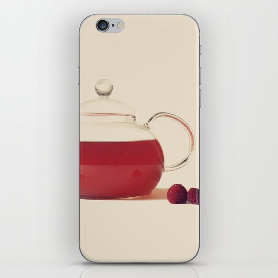 Raspberry Tea (Retro and Vintage Still Life Photography) iPhone & iPod Skin