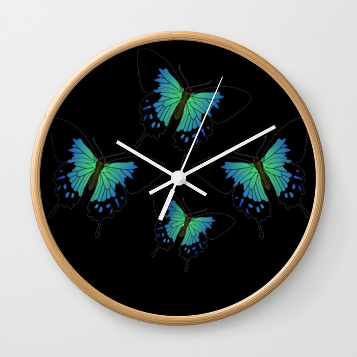 Butterflies Collection Wall Clock