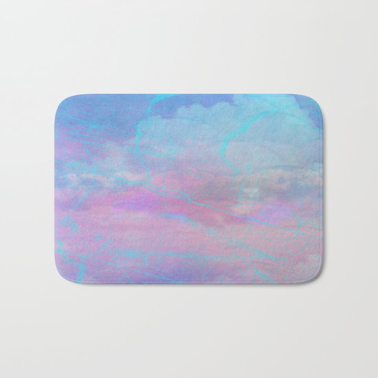 Marble Sky Abstract Bath Mat