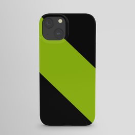 Oblique dark and green iPhone Case