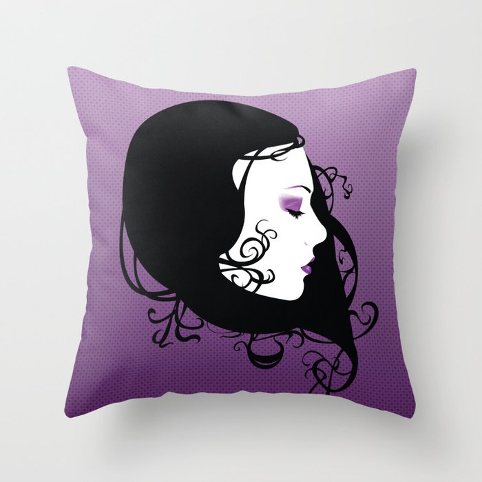 Violet Paragon Throw Pillow