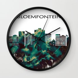 Bloemfontein Skyline Wall Clock