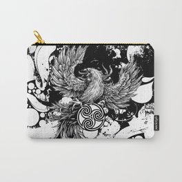 Phoenix Rising Carry-All Pouch | Graphic, Digital, Ignite, Phoenix, Tribal, Ink, Graphicdesign, Pattern 