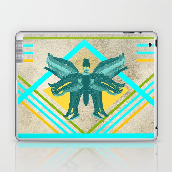 The girl who finally became a butterfly Laptop & iPad Skin
