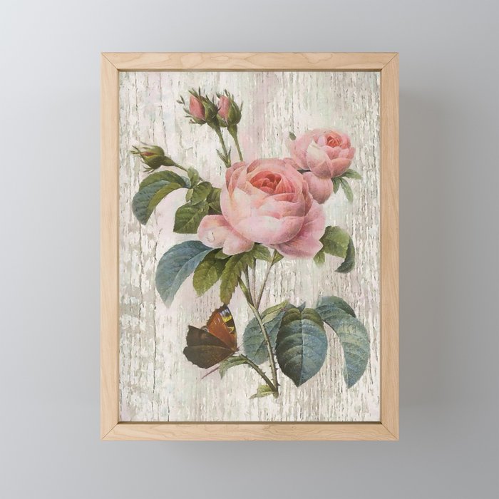 Roses Nostalgie Framed Mini Art Print