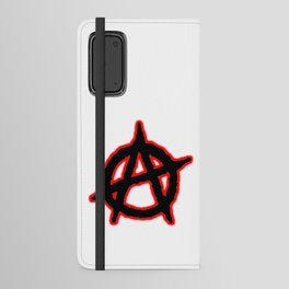 ANARCHIST SIGN WITH RED SHADOW. Android Wallet Case