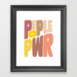 People Power Framed Art Print