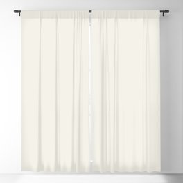 Minimal Light White Beige Color Solid Decor Blackout Curtain