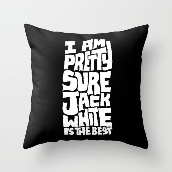 Jack White Throw Pillow
