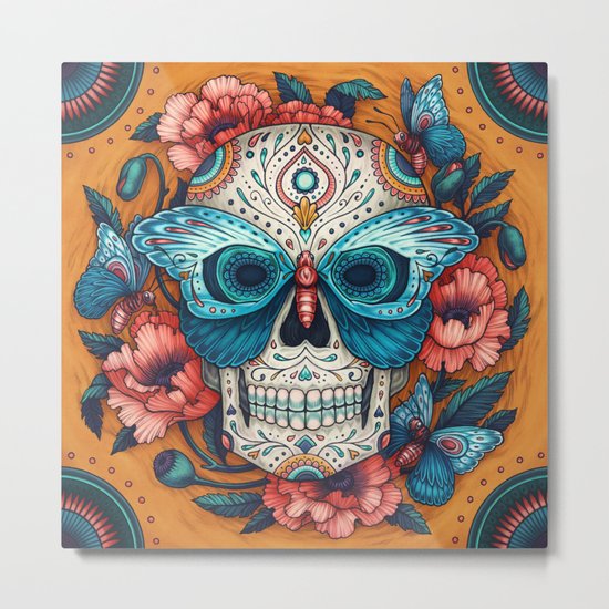 Day of the Dead Metal Print