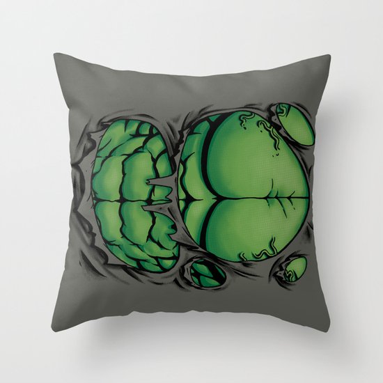 The Green Giant Throw Pillow