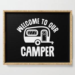 Welcome To Our Camper Serving Tray