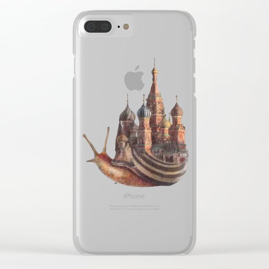 The Snail's Daydream Clear iPhone Case