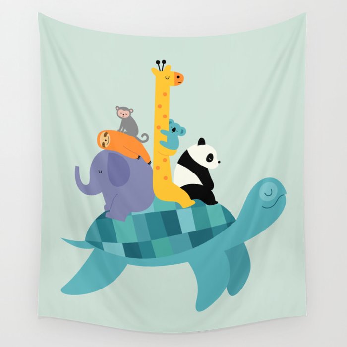 Travel Together Wall Tapestry