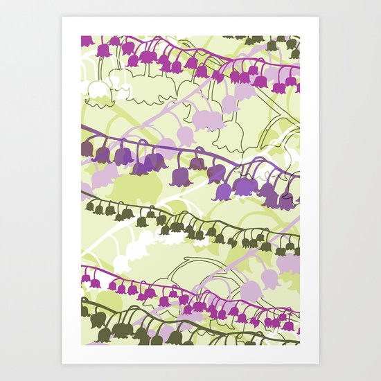 Layered Lily Art Print