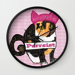 Purrsist Kitty Wall Clock
