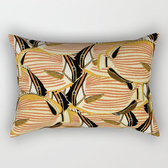 Crowd Fish 5 Rectangular Pillow