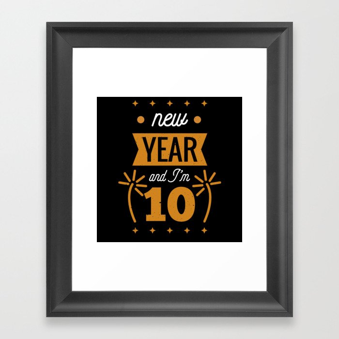 Birth 2022 New Year And 10 Framed Art Print