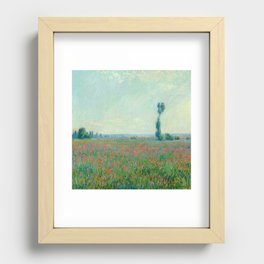 Claude Monet " Poppy Field , 1881 Recessed Framed Print