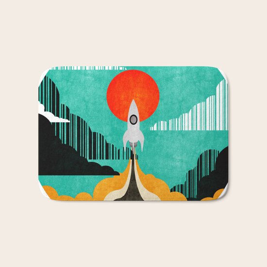 Spaceship C Bath Mat