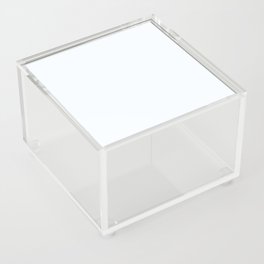 Ghost White pale neutral solid color modern abstract pattern  Acrylic Box