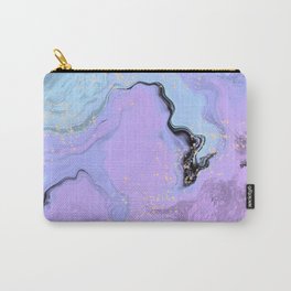 Lavender Mint Marble Carry-All Pouch