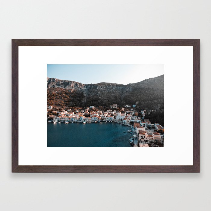 Kastelorizo Greece Landscape Framed Art Print