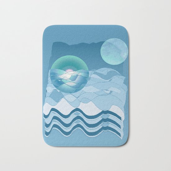 Sea Symphony in BLUE Bath Mat
