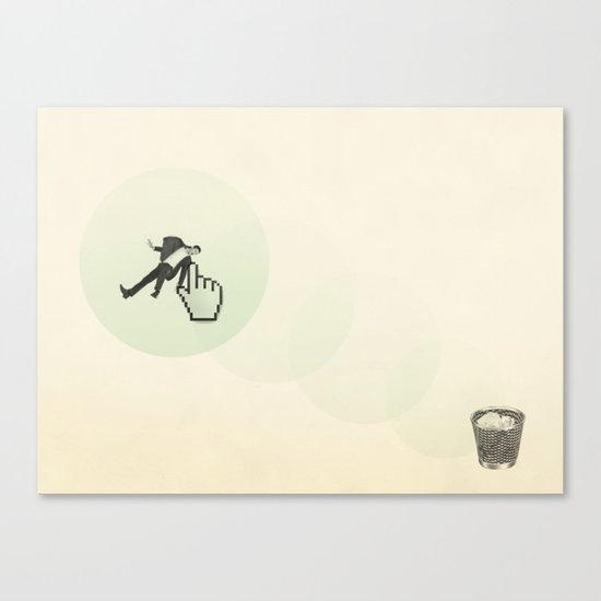 trash man Canvas Print