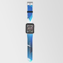 Abstract Blue Sharp Chaos. Apple Watch Band