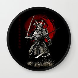 Bushido Samurai Wall Clock | Warrior, Samurai, Bushido, Martial, Japanese, Budo, Katana, Graphicdesign, Fighter, Digital 