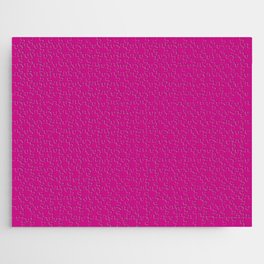 Medium Violet Red Pink Solid Color Popular Hues - Patternless Shades of Pink Collection Hex #C71585 Jigsaw Puzzle