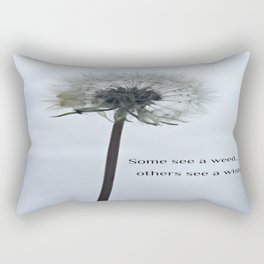 Some See A Wish Dandelion Rectangular Pillow