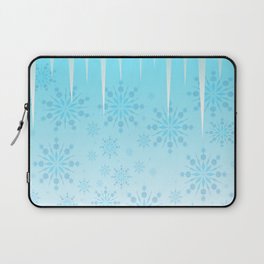 Blue Winter Wonderland Laptop Sleeve