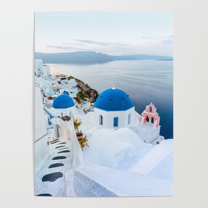 Beautiful Greece Ocean Views Poster