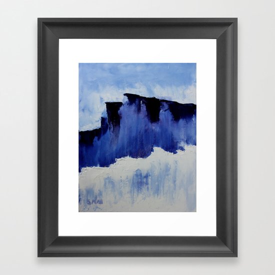 Cold Blue Framed Art Print