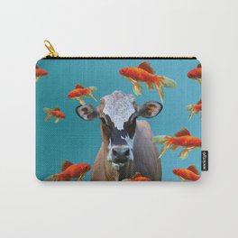 Goldfishes with Costa Rica Cow Carry-All Pouch