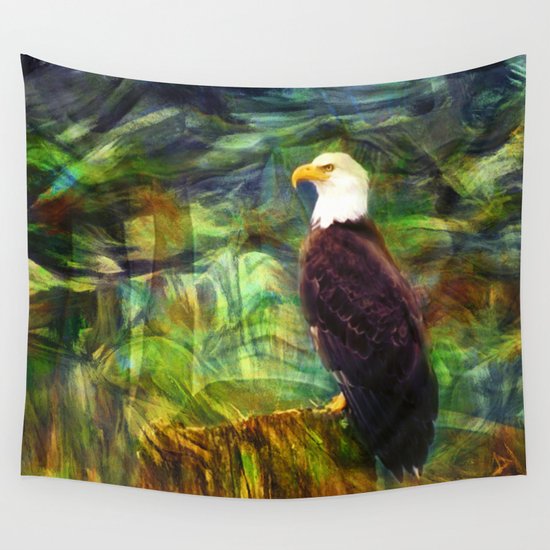 West Coast Eagle Wall Tapestry