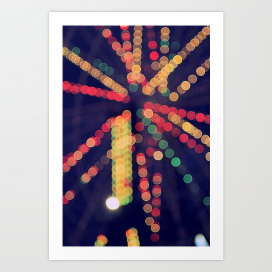 At the Show Bokeh Art Print