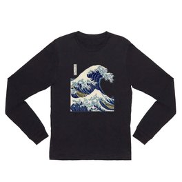 The Great Wave off Kanagawa Long Sleeve T Shirt