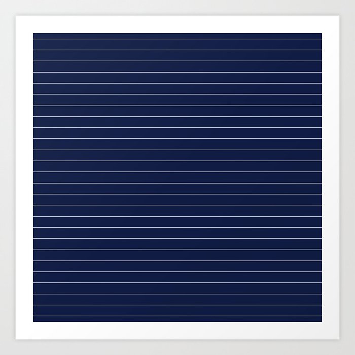 Navy Blue Pinstripe Line Stripe Minimal Stripes Lines Kunstdrucke Navy Blue Pinstripe Line Stripe Minimal Stripes Lines Kunstdrucke