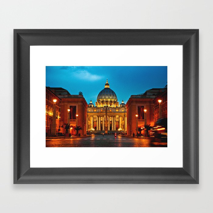 San Peter's Basilica in Rome  Framed Art Print
