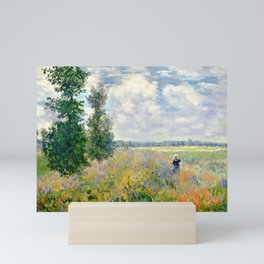 Poppy Fields near Argenteuil by Claude Monet Mini Art Print