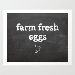 Farm Fresh Art Print | Digital, Typography, Graphic Design 